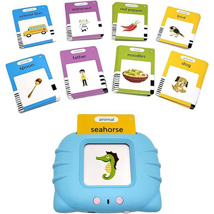 The Flash Cards for Toddlers with 242 pcs Word Cards Educational Words Learning Machine