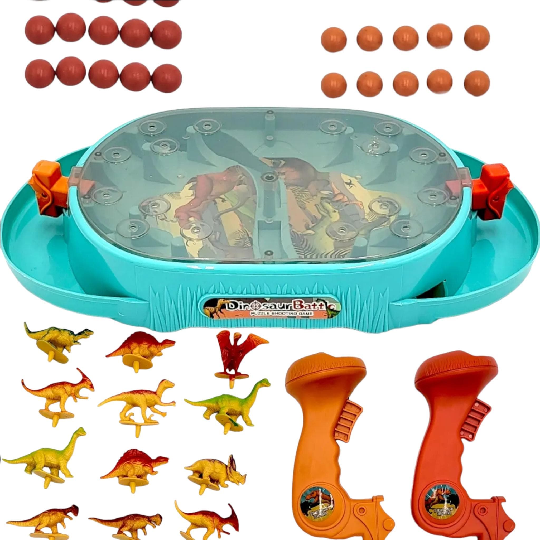  Pualsol Dino Shooting Toys.Dinosaur Game Battle Toy with Board  Games and Dragon Toys for Kids - Perfect Boys Party Games and Great Fun  Gifts for Childrens 4 5 6 7 8
