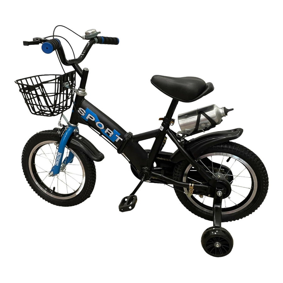 Kids Bike with Water Bottle Holder: 12inch Cycle for Children Up