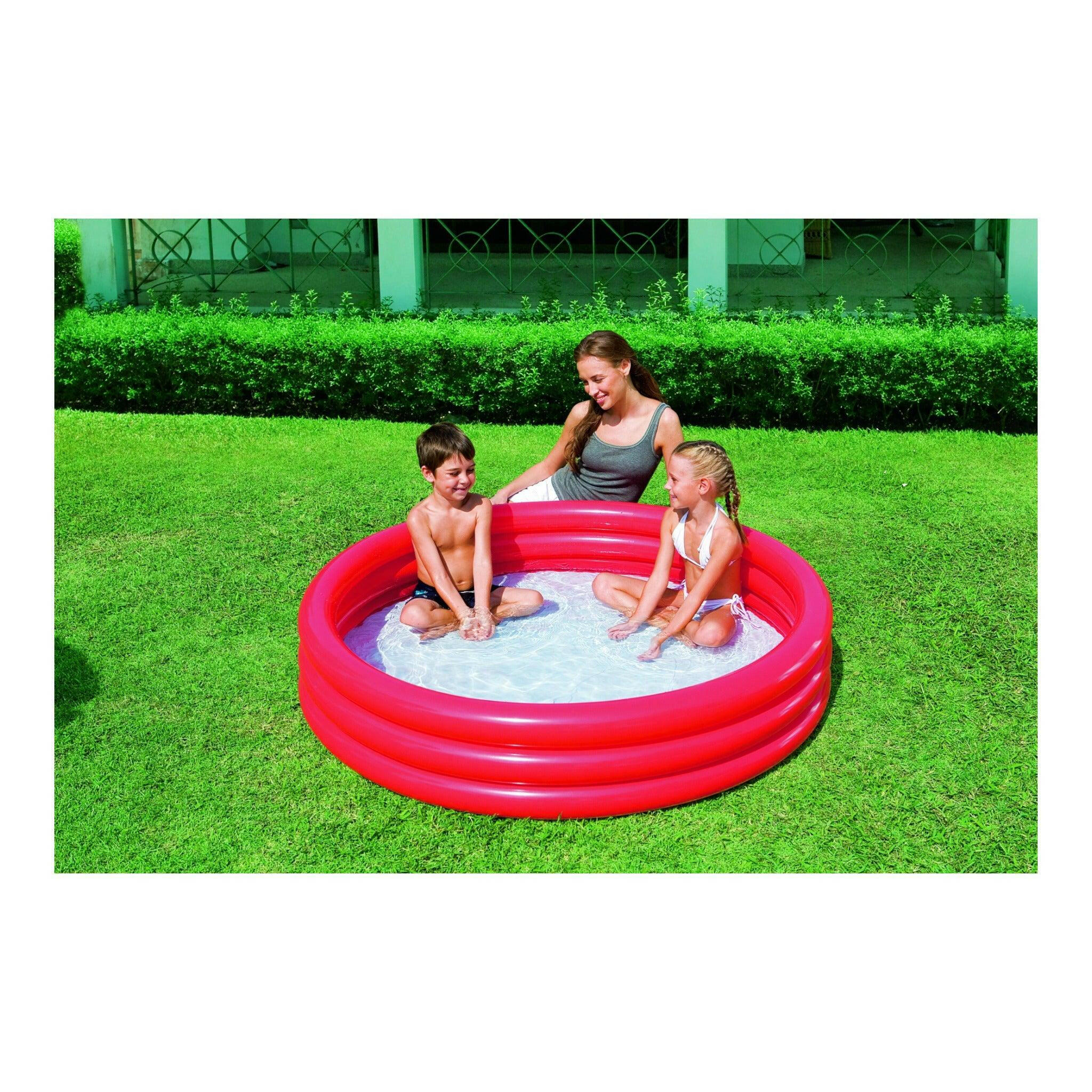 H2OGO 60" 3 Ring Inflatable Pool in polybag