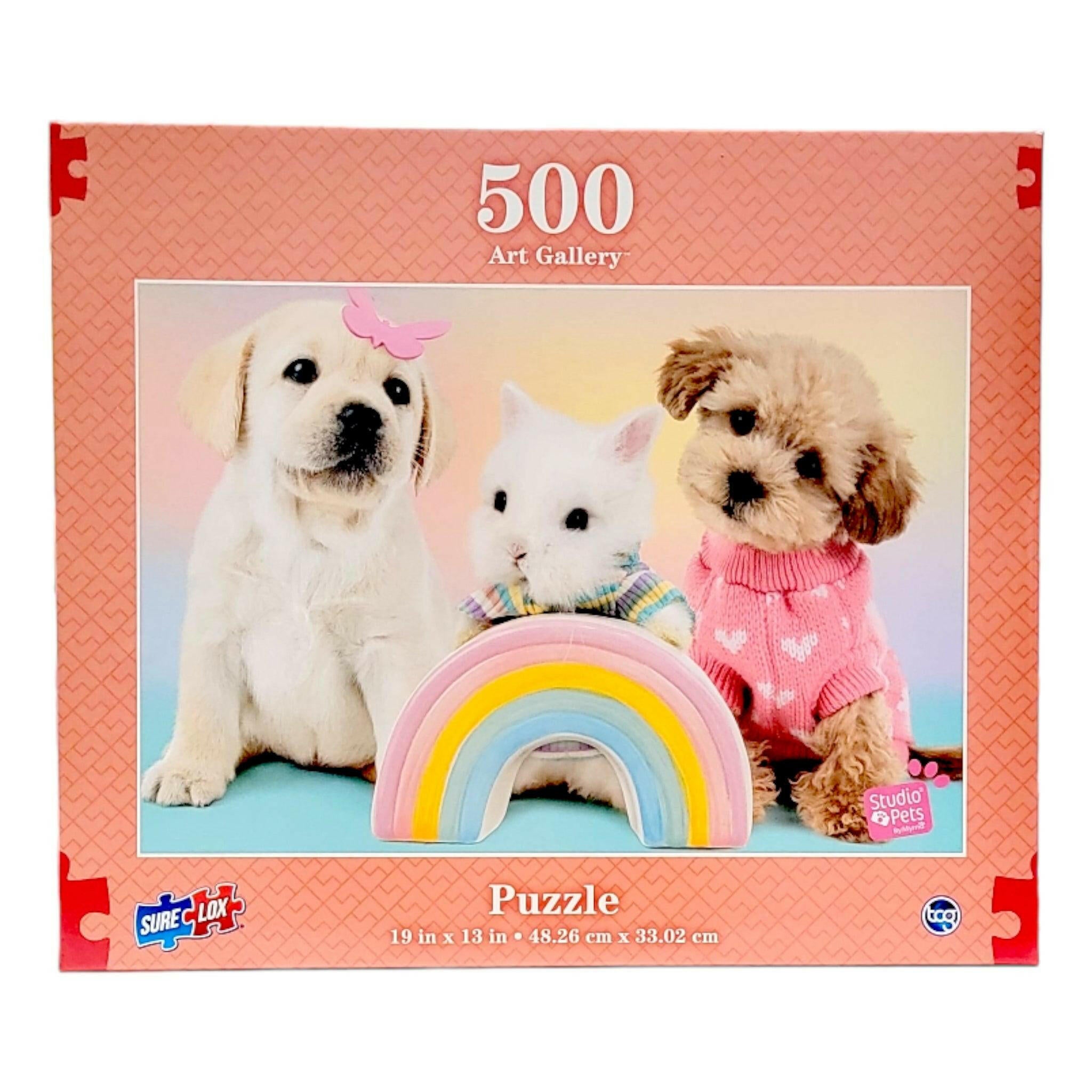 500 Piece Puzzle - Cute Puppies –