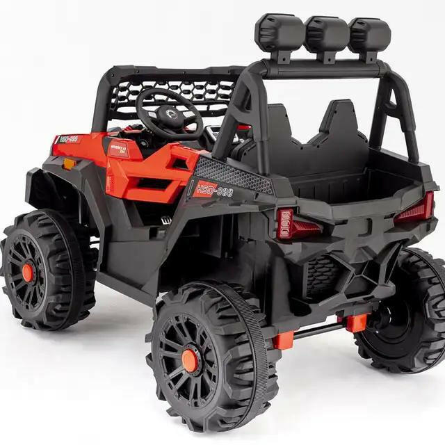 UTV Electric Ride On Car For Kids With Remote Control Leather Seat.